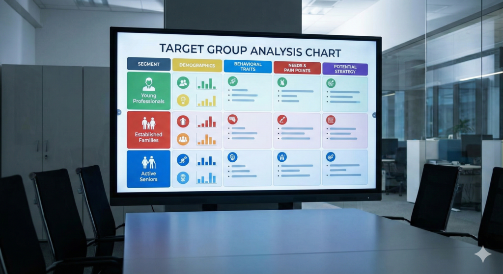 Target Group Analysis Chart
